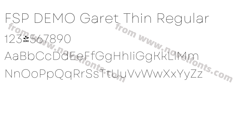 FSP DEMO Garet Thin RegularPreview