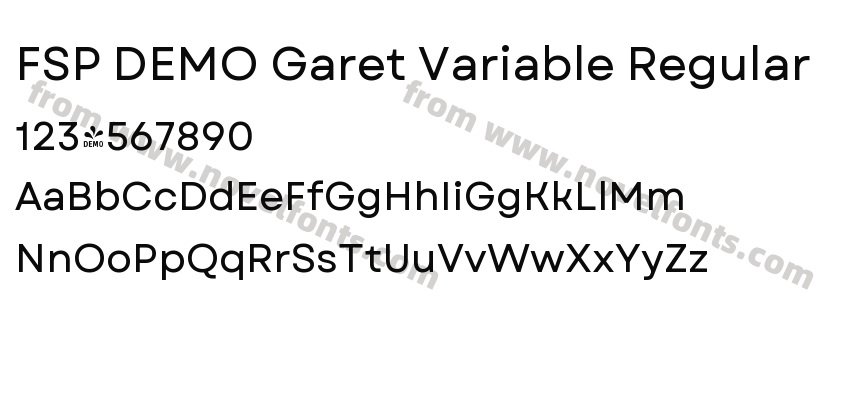 FSP DEMO Garet Variable RegularPreview