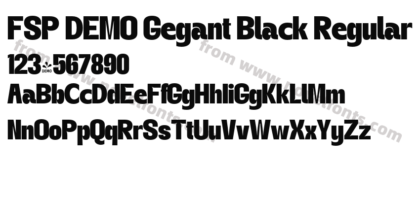 FSP DEMO Gegant Black RegularPreview