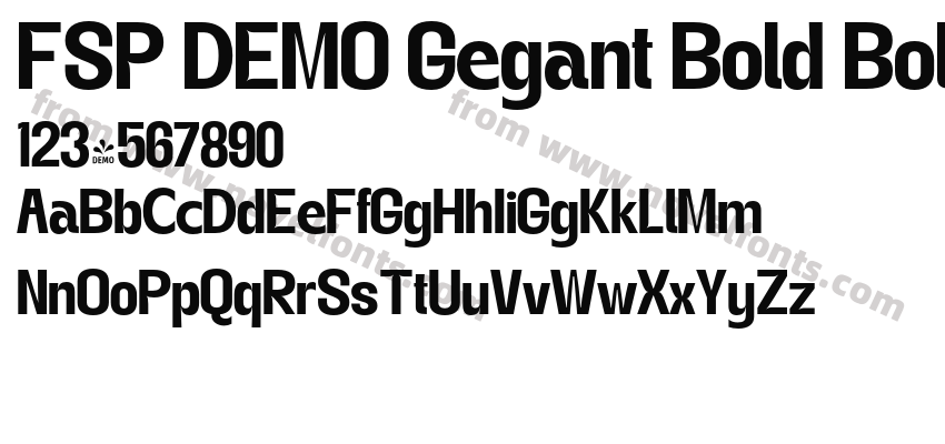 FSP DEMO Gegant Bold BoldPreview