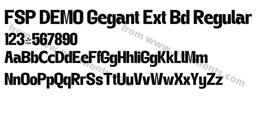 FSP DEMO Gegant Ext Bd RegularPreview