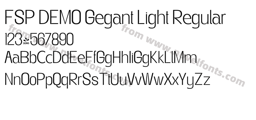 FSP DEMO Gegant Light RegularPreview