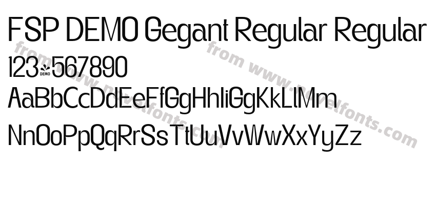 FSP DEMO Gegant Regular RegularPreview