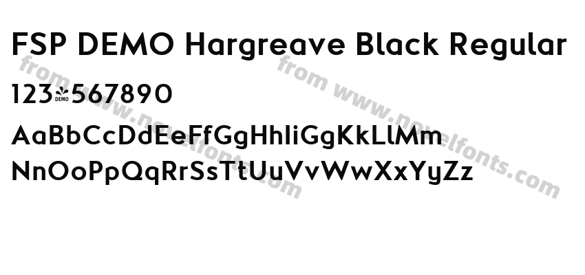 FSP DEMO Hargreave Black RegularPreview