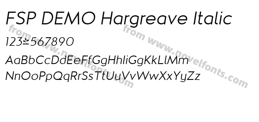 FSP DEMO Hargreave ItalicPreview