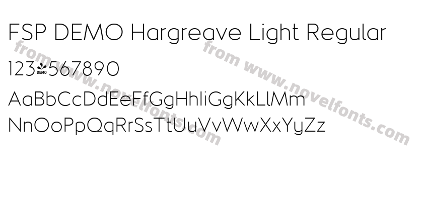 FSP DEMO Hargreave Light RegularPreview