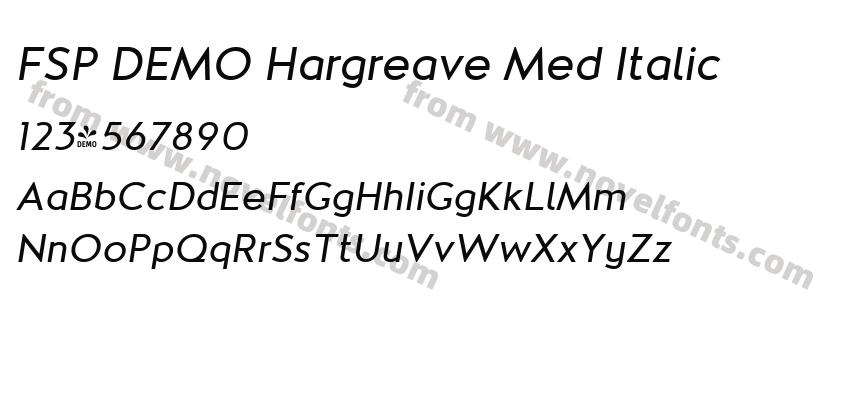 FSP DEMO Hargreave Med ItalicPreview