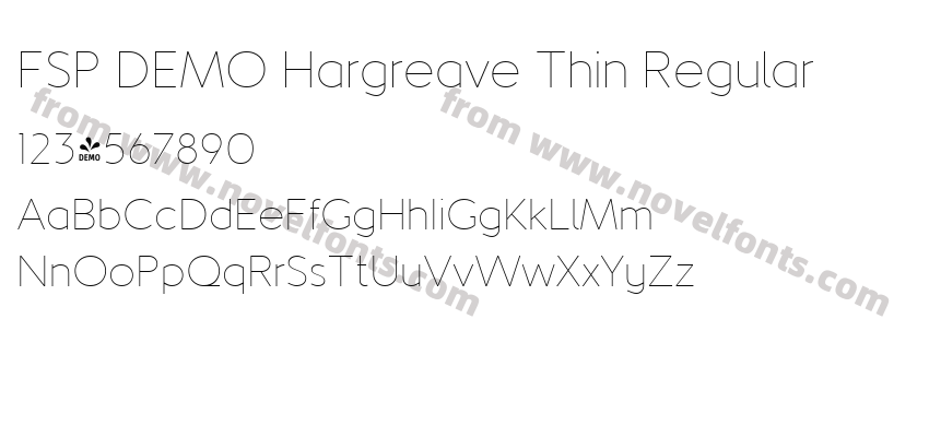 FSP DEMO Hargreave Thin RegularPreview