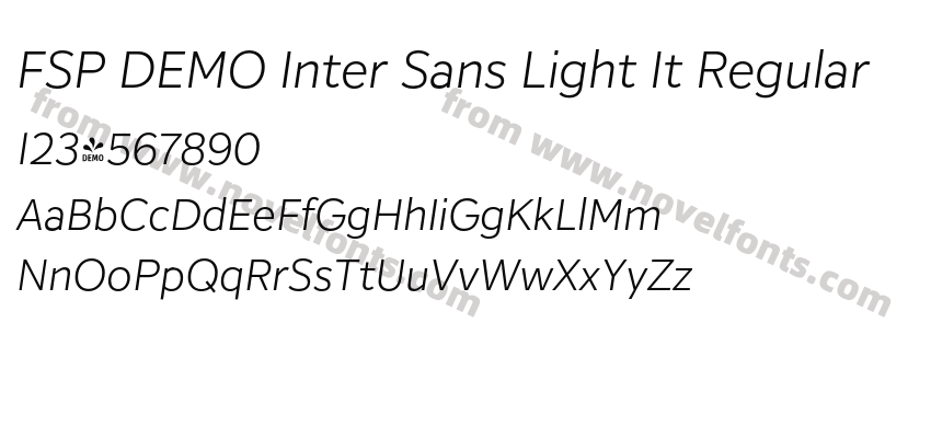 FSP DEMO Inter Sans Light It RegularPreview