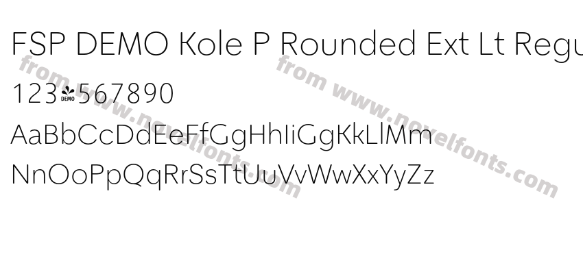 FSP DEMO Kole P Rounded Ext Lt RegularPreview