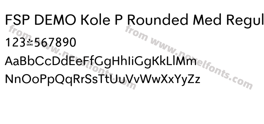 FSP DEMO Kole P Rounded Med RegularPreview