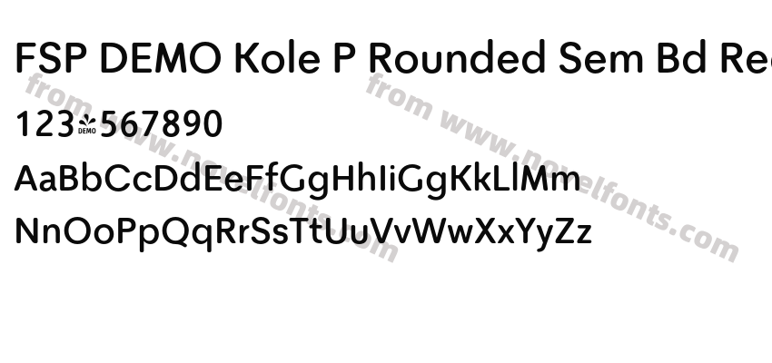 FSP DEMO Kole P Rounded Sem Bd RegularPreview