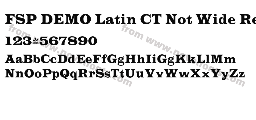 FSP DEMO Latin CT Not Wide RegularPreview