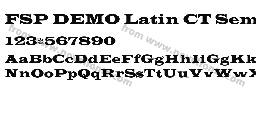 FSP DEMO Latin CT Semi Wide RegularPreview