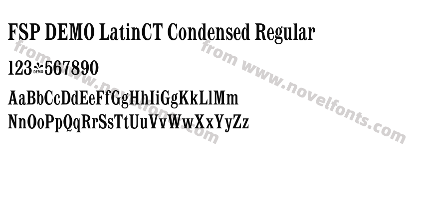 FSP DEMO LatinCT Condensed RegularPreview