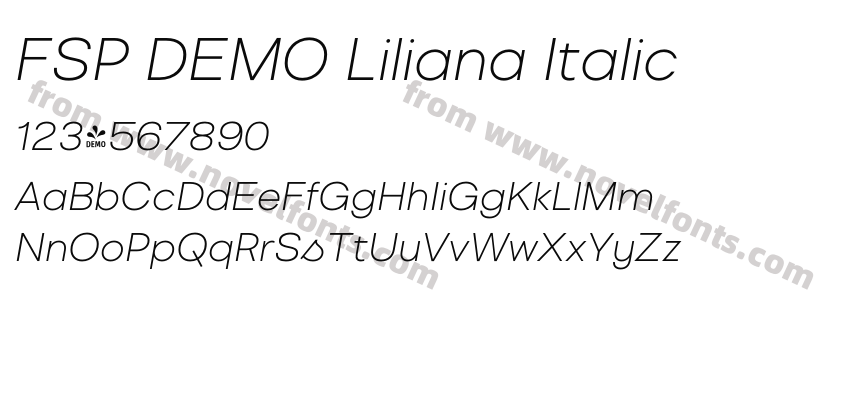 FSP DEMO Liliana ItalicPreview