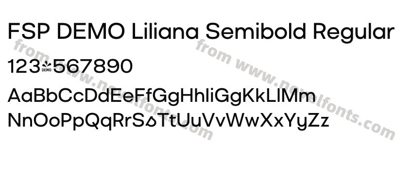 FSP DEMO Liliana Semibold RegularPreview