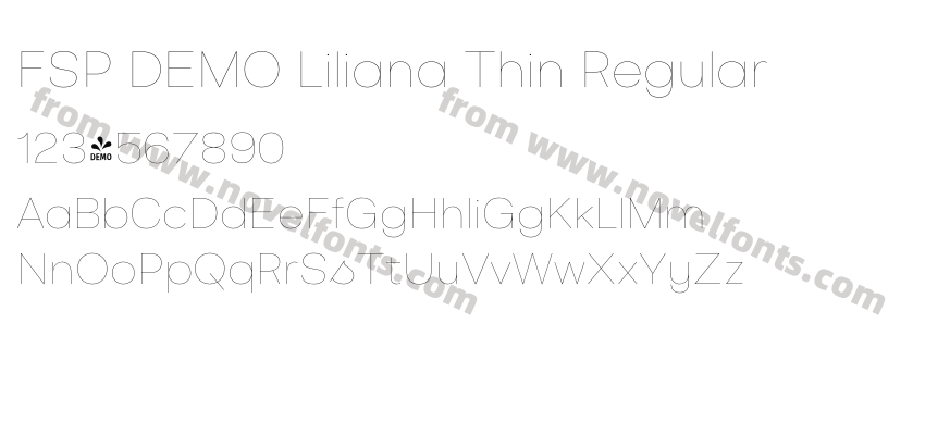 FSP DEMO Liliana Thin RegularPreview