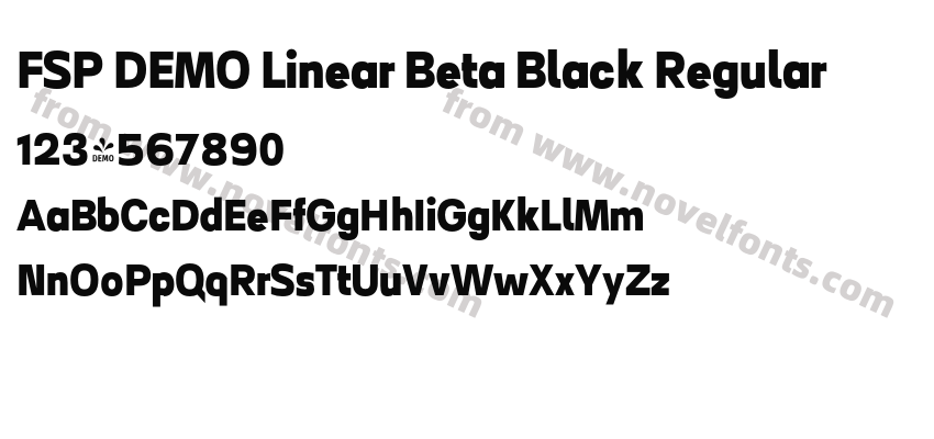 FSP DEMO Linear Beta Black RegularPreview
