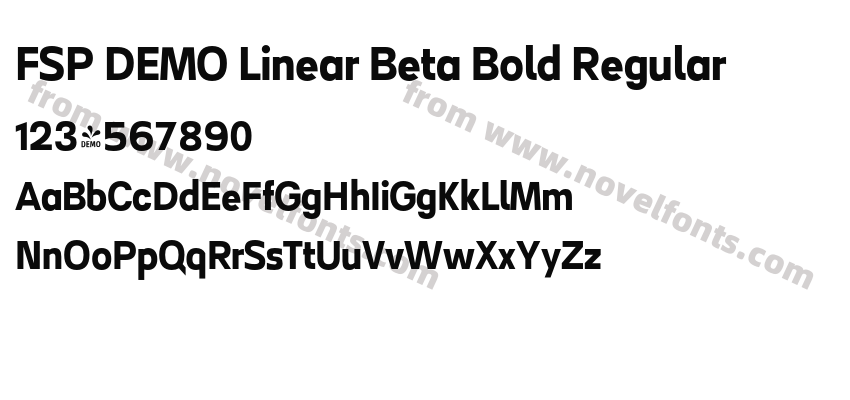 FSP DEMO Linear Beta Bold RegularPreview