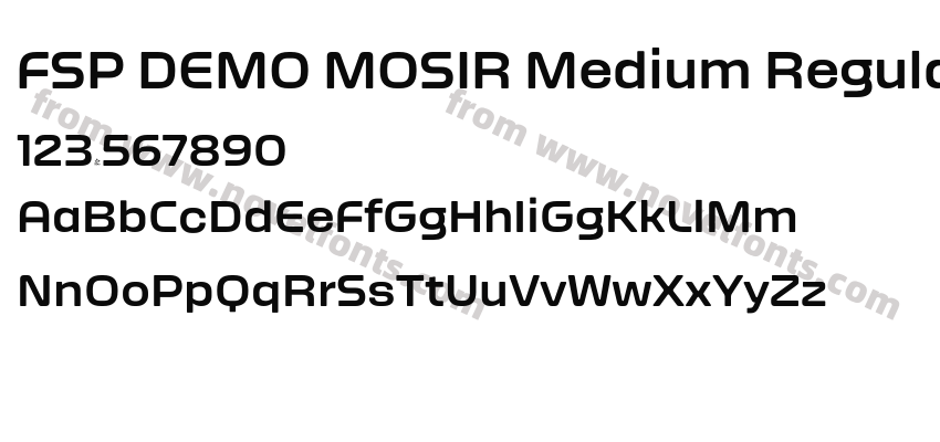 FSP DEMO MOSIR Medium RegularPreview
