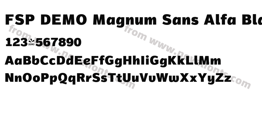 FSP DEMO Magnum Sans Alfa Black RegularPreview