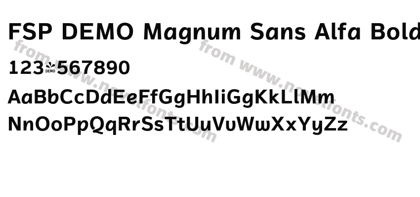 FSP DEMO Magnum Sans Alfa Bold BoldPreview