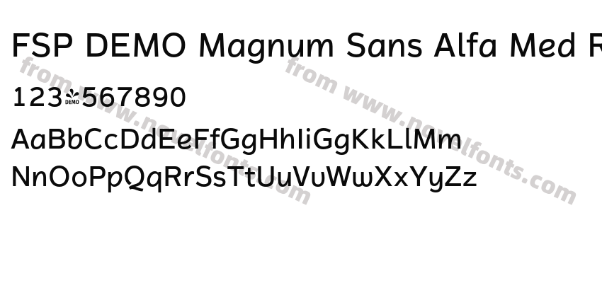 FSP DEMO Magnum Sans Alfa Med RegularPreview