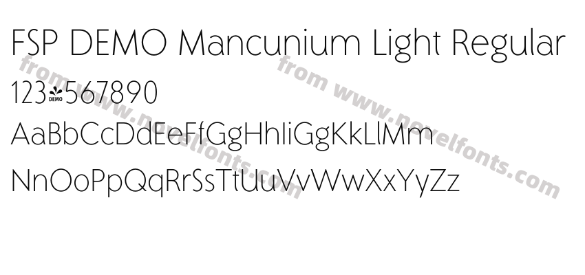 FSP DEMO Mancunium Light RegularPreview