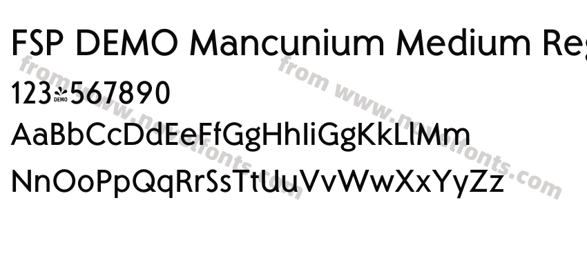 FSP DEMO Mancunium Medium RegularPreview
