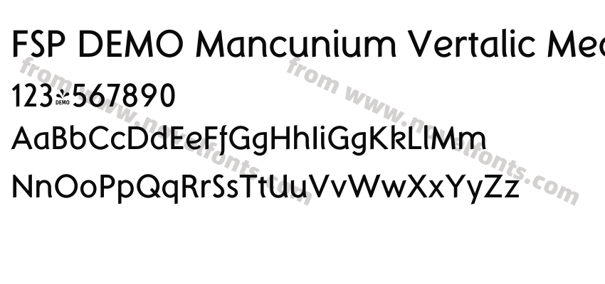 FSP DEMO Mancunium Vertalic Medium RegularPreview
