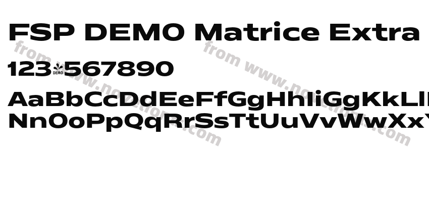 FSP DEMO Matrice Extra Bold BoldPreview