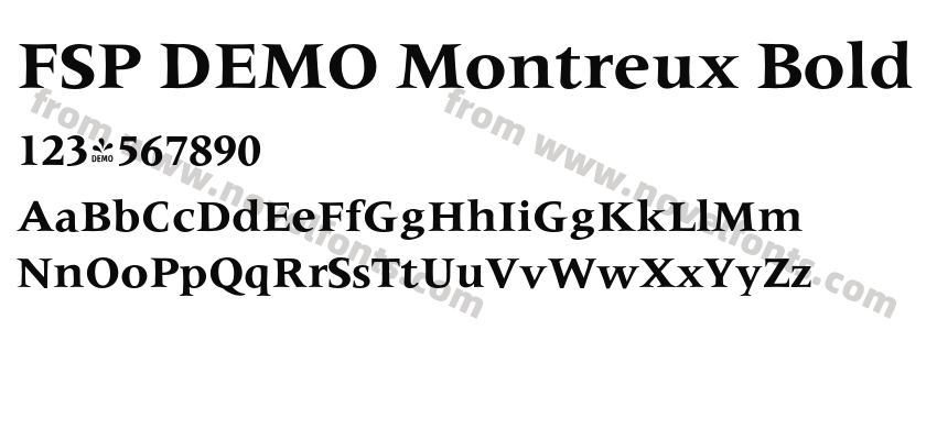 FSP DEMO Montreux BoldPreview