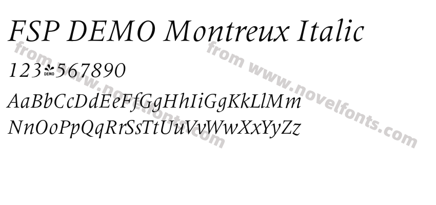 FSP DEMO Montreux ItalicPreview