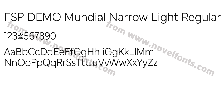 FSP DEMO Mundial Narrow Light RegularPreview
