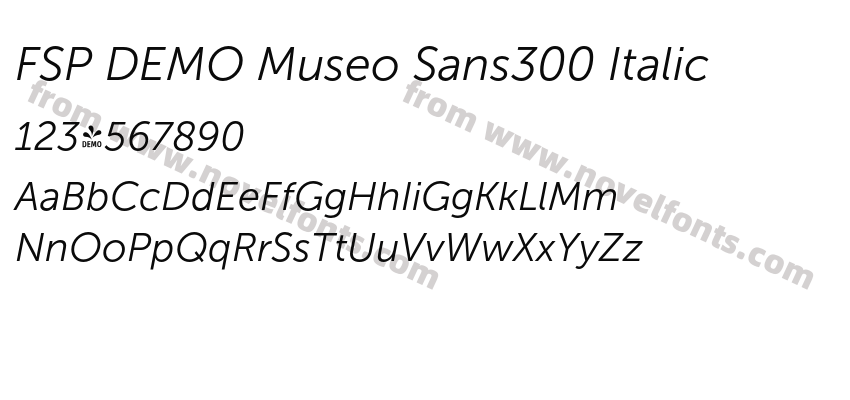 FSP DEMO Museo Sans300 ItalicPreview