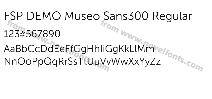 FSP DEMO Museo Sans300 RegularPreview