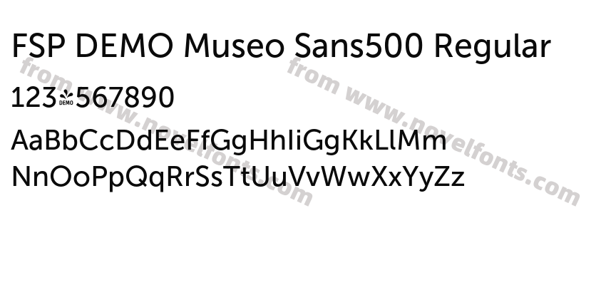 FSP DEMO Museo Sans500 RegularPreview