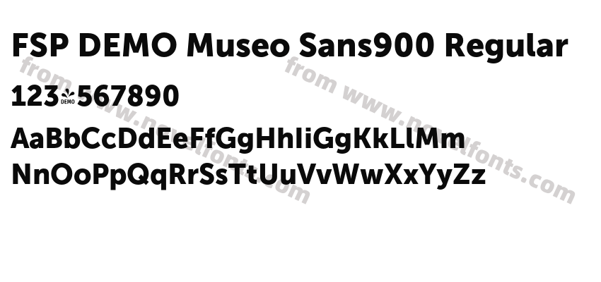 FSP DEMO Museo Sans900 RegularPreview