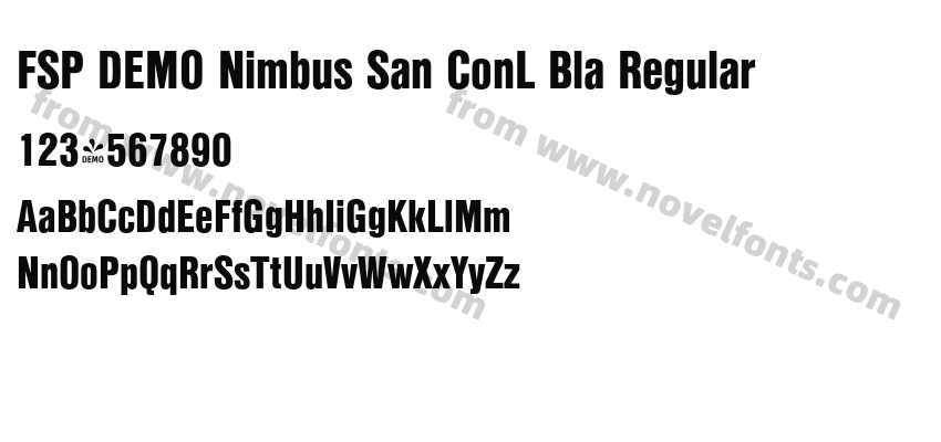 FSP DEMO Nimbus San ConL Bla RegularPreview