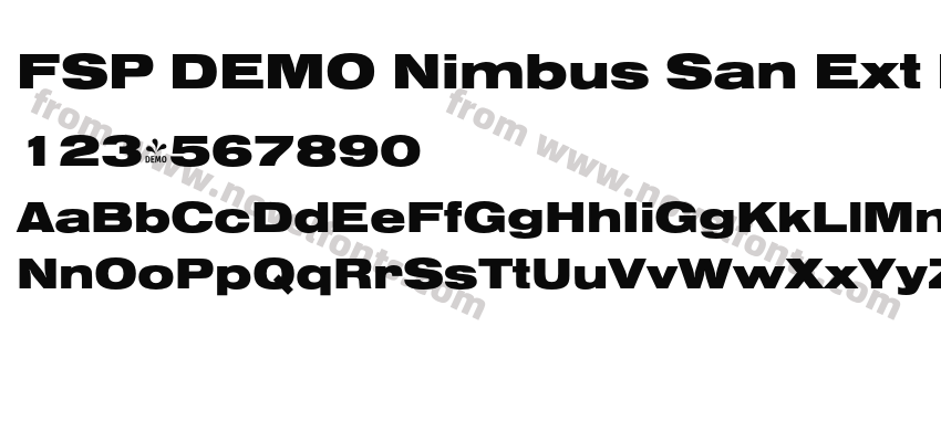FSP DEMO Nimbus San Ext Bla RegularPreview