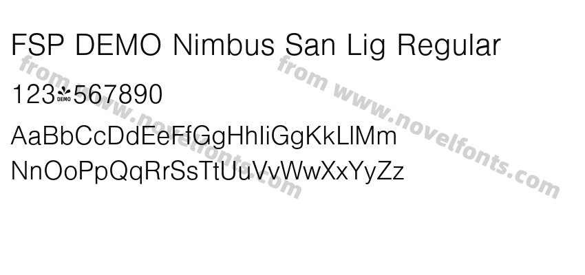 FSP DEMO Nimbus San Lig RegularPreview