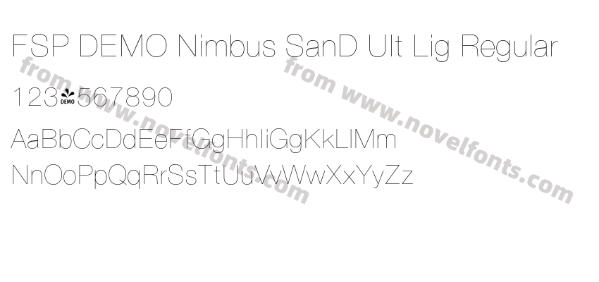 FSP DEMO Nimbus SanD Ult Lig RegularPreview