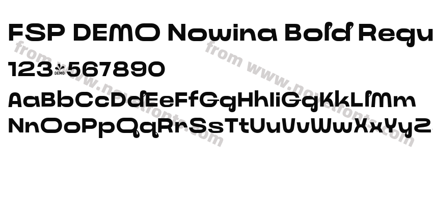 FSP DEMO Nowina Bold RegularPreview