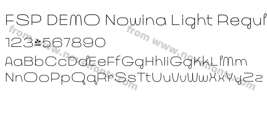 FSP DEMO Nowina Light RegularPreview