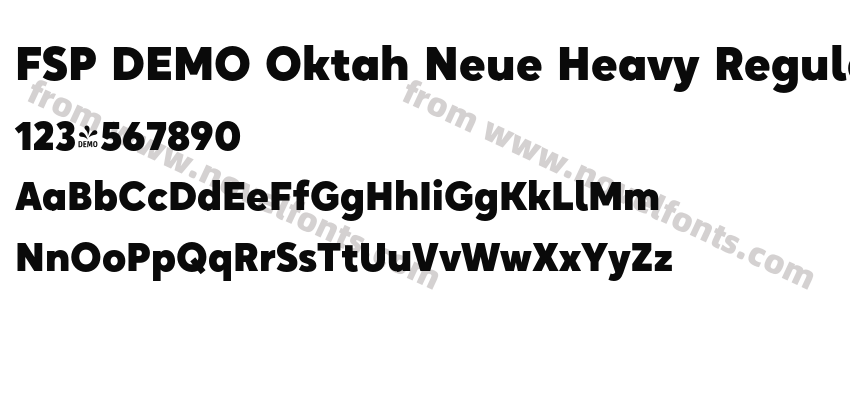 FSP DEMO Oktah Neue Heavy RegularPreview