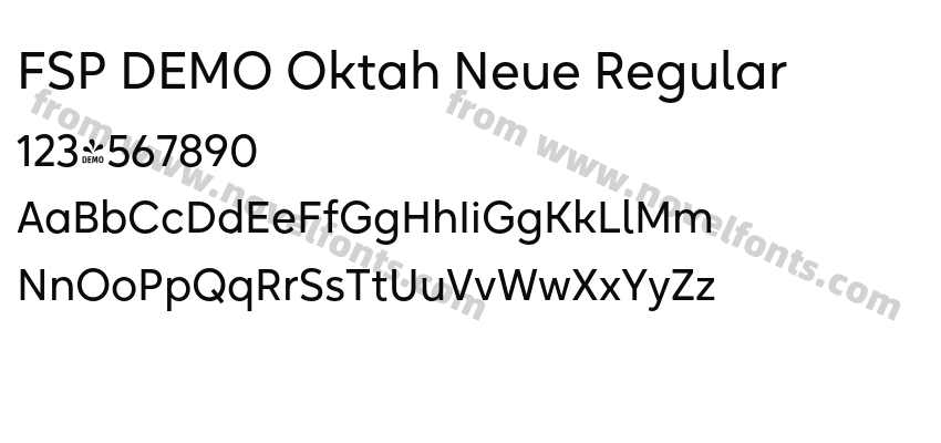 FSP DEMO Oktah Neue RegularPreview