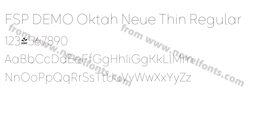 FSP DEMO Oktah Neue Thin RegularPreview