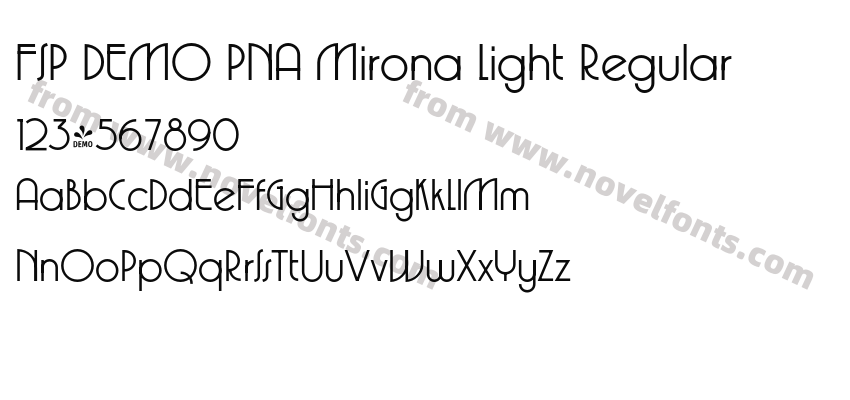 FSP DEMO PNA Mirona Light RegularPreview