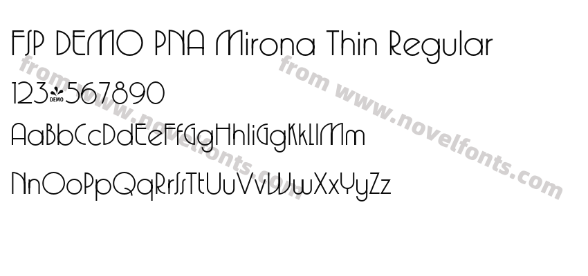 FSP DEMO PNA Mirona Thin RegularPreview